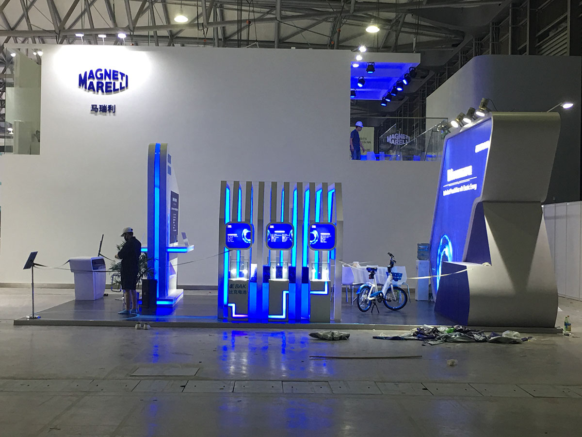 比克电池BAK|ces asia展台搭建施工现场08