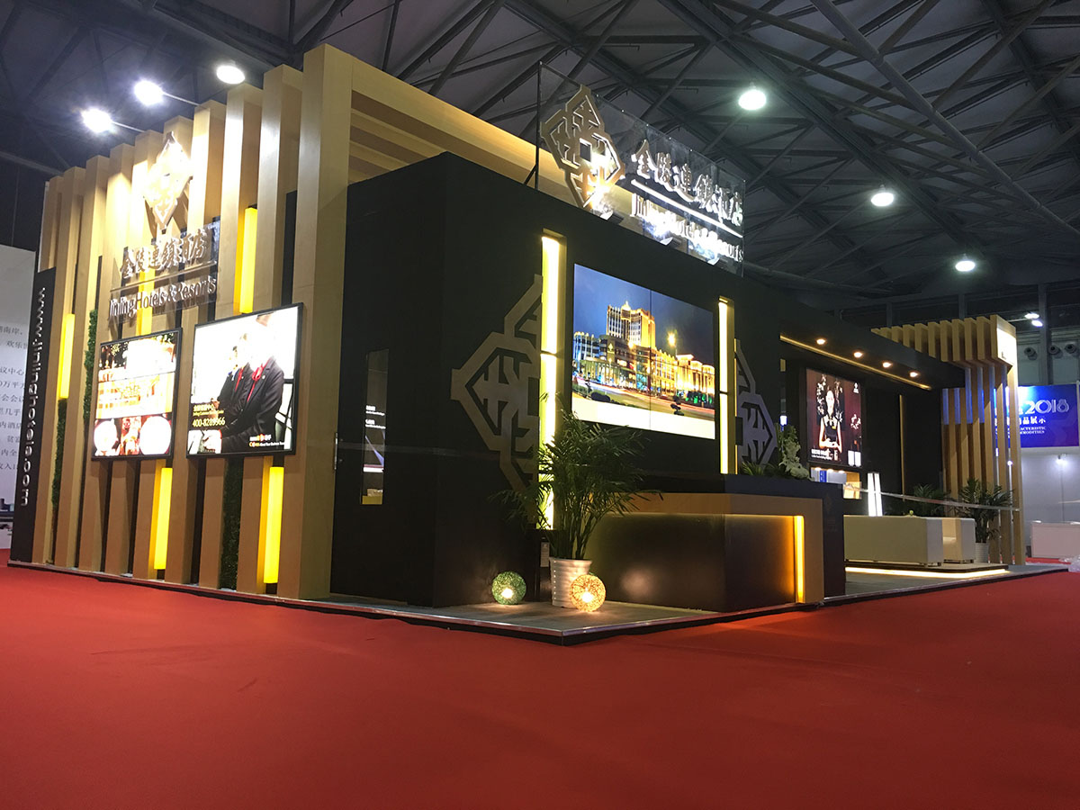 金陵酒店|CITM旅交会展台搭建施工现场10