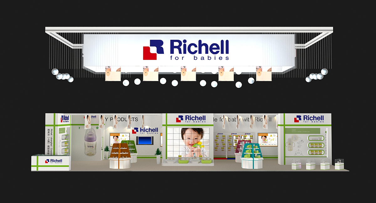 Richell利其尔展台设计搭建|CBME中国孕婴童展02